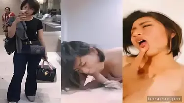 Cewek Rambut Pendek Super Nakal Di Kasur Empuk